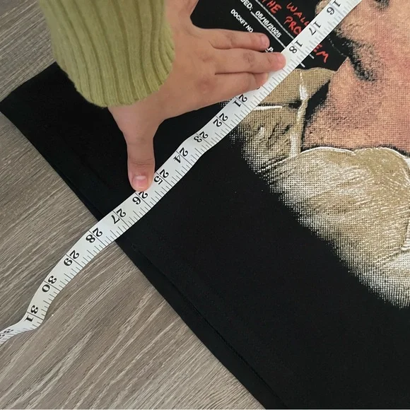 Black Portrait Streetwear Graphic Tee grunge gothic size small - Picture 5 of 6